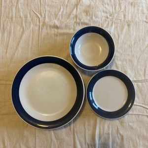 Blue Trim Dinnerware